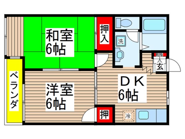 Ｈｉｌｌｓ新検見川Ｃ棟の物件間取画像